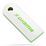 USB - - Digma Swing White&Green - 4Gb